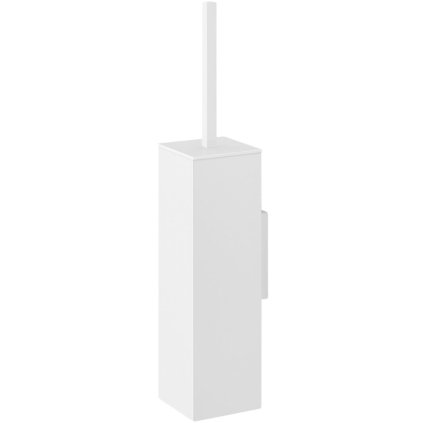 Toalettborste CARVO 42 cm, väggmonterad, vit, rostfritt stål, Zack