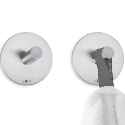 Handdukskrok 4,5 cm, set om 2, matt, rostfritt stål, Zack