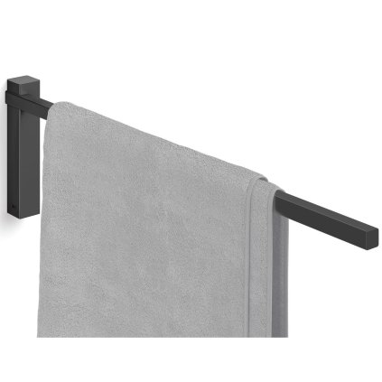 Handduksstång CARVO 44 cm, svart, rostfritt stål, Zack