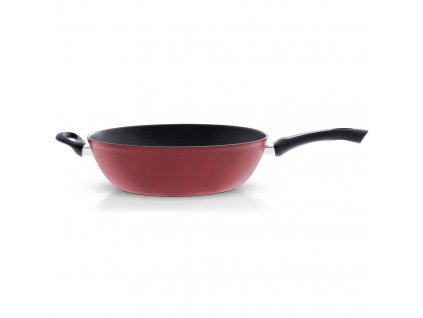 Wok COLOR EDITION 30 cm, röd, aluminium, Fissler