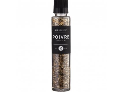Peppar med citron och vitlök 115 g, med kvarn, Lie Gourmet