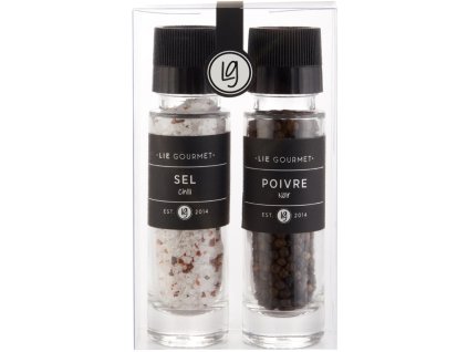 Presentförpackning, chilisalt och svartpeppar, Lie Gourmet