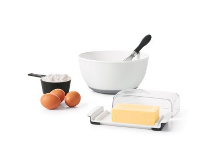 Smörask GOOD GRIPS 20 cm, vit, plast, OXO