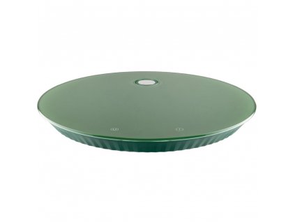 Digital matvåg PLISSÉ 27 cm, grön, plast, Alessi