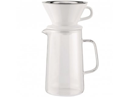Kaffebryggare med långsamt dropp SLOW COFFEE 24 cm, glas, Alessi