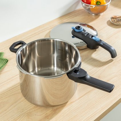 Tryckkokare SECURE TRENDY P2580402 4 l, rostfritt stål, Tefal
