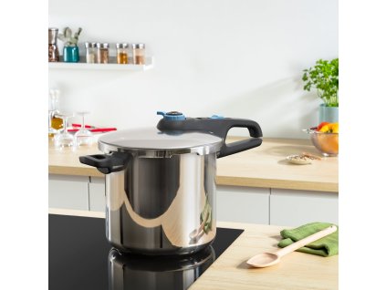 Tryckkokare SECURE TRENDY P2584401 8 l, rostfritt stål, Tefal