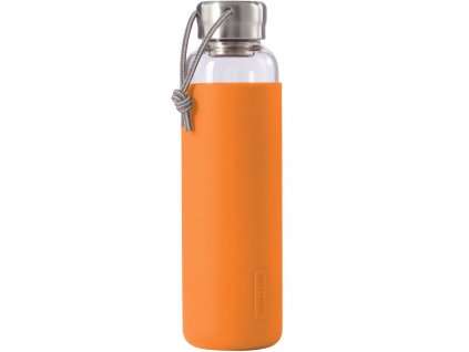 Vattenflaska 600 ml, orange, glas, Black+Blum