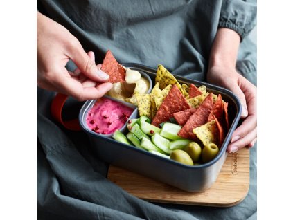 Lunchlåda 1,25 l, orange, rostfritt stål, Black+Blum