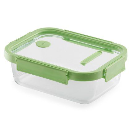Matförvaringsbehållare 1,52 l, rektangulär, glas, Lékué