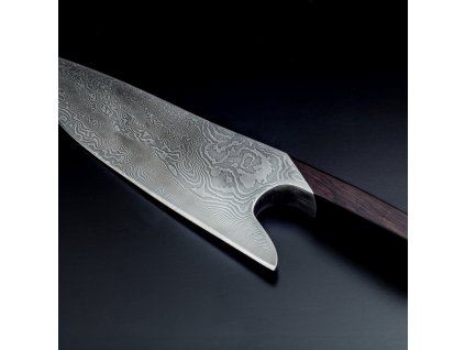 Kockkniv THE KNIFE GRENADILL DAMASCUS 26 cm, brun, Güde