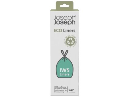 Sopsäckar TITAN 20 / PORTA IW5 ECO LINERS 30133 40 l, 20 ks, extra slitstarka, Joseph Joseph