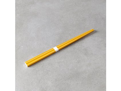 Chopsticks 22,5 cm, guld / vit, bambu, MIJ