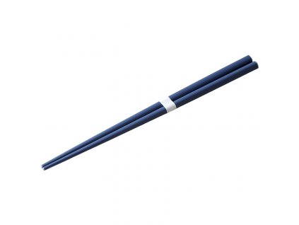 Chopsticks 22,5 cm, marin blå / vit, bambu, MIJ