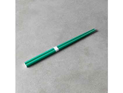 Chopsticks 22,5 cm, bambu av grön / vit, bambu, MIJ