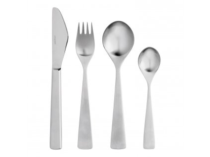 Middagsbestick MAYA, set i 24 delar, silver, rostfritt stål, Stelton