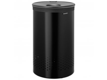 Tvättkorg 60 l, matt svart, stål, Brabantia