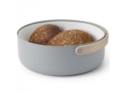 Brödkorg EMMA 23 cm, grå, aluminium, Stelton