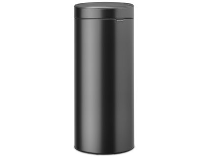 Soptunna med trycklock TOUCH BIN NEW 30 l, mörk grå, stål, Brabantia