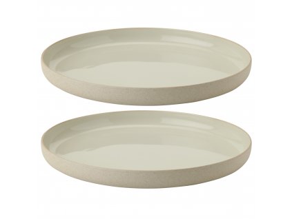 Frukosttallrik EMMA 19 cm, set i 2 delar, grå, stengods, Stelton