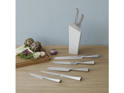 Santoku-kniv TRIGONO 18 cm, silver, rostfritt stål, Stelton