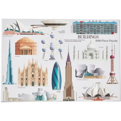 Pussel ICONIC BUILDINGS, 1000 bitar, Printworks