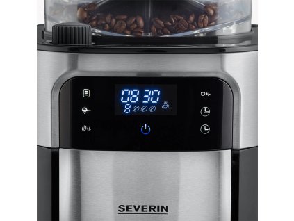 Kaffebryggare med kvarn och termoskanna KA 4814 Severin 1,0 l svart