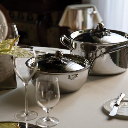 Sautepanna OPUS PRIMA 24 cm, silver, rostfritt stål, Ruffoni
