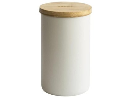 Köksförvaringsburk NBA188 650 ml, metall / bambu, Pebbly