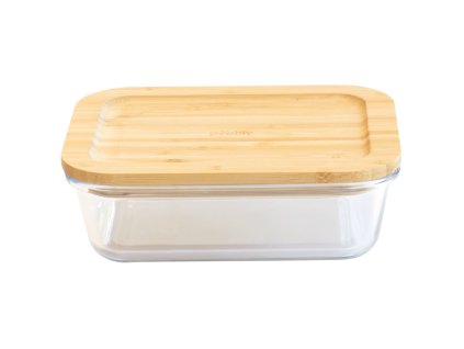 Matförvaring PKV-010 1,5 l, glas / bambu, Pebbly
