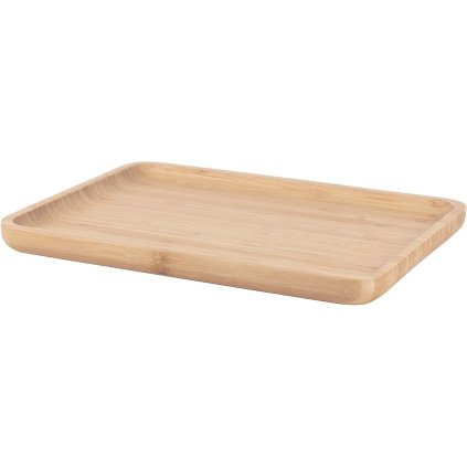 Serveringsbricka NBA160 28 x 20 cm, brun, bambu, Pebbly