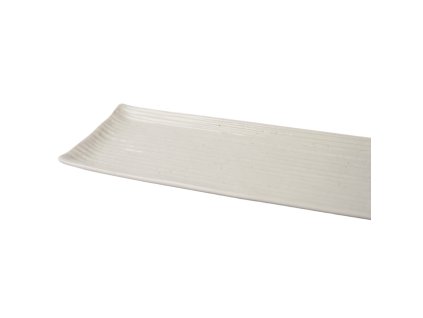 Serveringsfat CONTOUR 33 x 10,5 cm, vit, keramik, MIJ