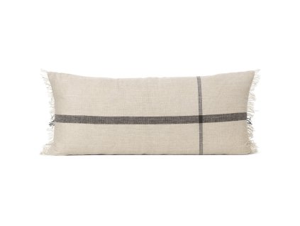 Prydnadskudde CALM 40 x 90 cm, beige, bomull / linné, fast LIVING