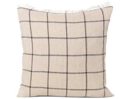 Prydnadskudde CALM 50 x 50 cm, beige, bomull / linné, fast LIVING