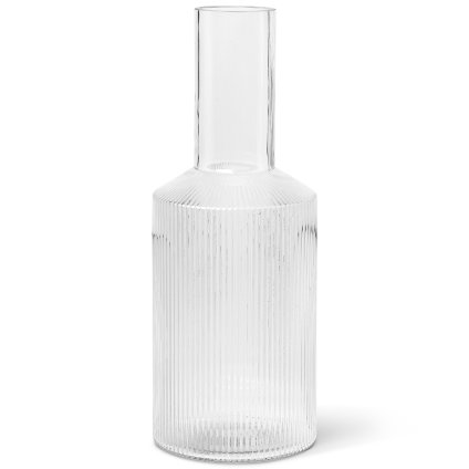 Vattenkaraff RIPPLE 1 l, ljust, glas1, ferm LIVING