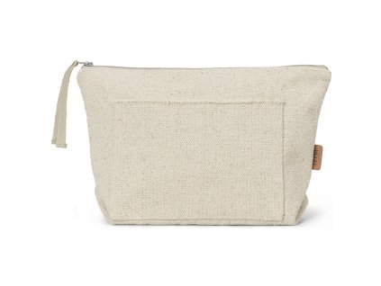Sminkväska 30 x 23 cm, vit, bomull, fast LIVING