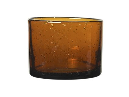 Vattenglas OLI 110 ml, bärnsten, glas1, fast LIVING