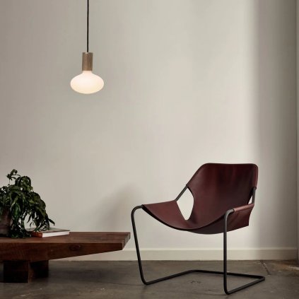 Hängande lampa KNUCKLE 8 cm, brun, valnöt trä, Tala