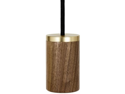 Hängande lampa KNUCKLE 8 cm, brun, valnöt trä, Tala