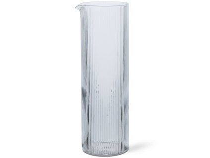 Vattenmugg RIPPLE 1,1 l, ljust, glas1, ferm LIVING