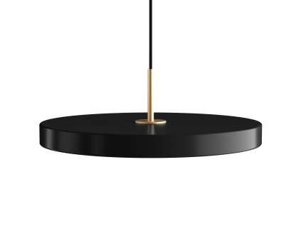 Hängande lampa ASTERIA PLUS 43 cm, svart / guld, aluminum, Umage