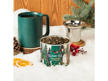 Svart te TSAREVNA 2024, 120 g burk + mugg, Kusmi Tea
