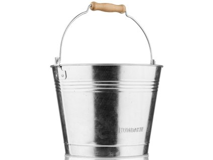 215543 vedro na myti 5 l stribrna kov humdakin