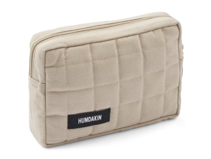 Sminkpåse 18 x 13 cm, beige, bomull, Humdakin