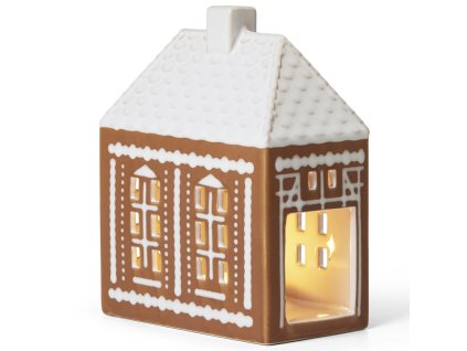 215966 svicen na cajovou svicku gingerbread lighthouse 15 5 cm hneda kamenina kahler