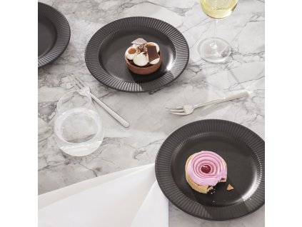 Dessertallrik LEGIO NOVA 19 cm, svart, stengods, Eva Solo