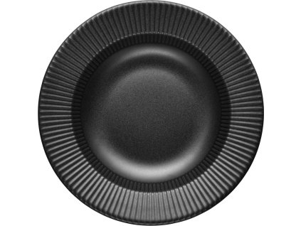 Djup tallrik LEGIO NOVA 25 cm, svart, stengods, Eva Solo