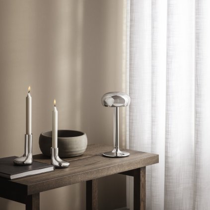 Hållare för middagsljus MELLOW 12 cm, silver, rostfritt stål, Eva Solo