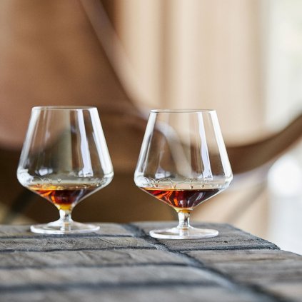 Cognacsglas ROCKS 450 ml, set i 2 delar, ljust, glas1, zon Danmark