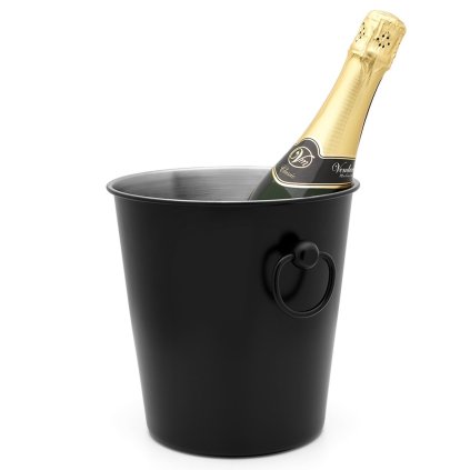 219479 chladic na sampanske 23 cm cerna nerezova ocel leopold vienna